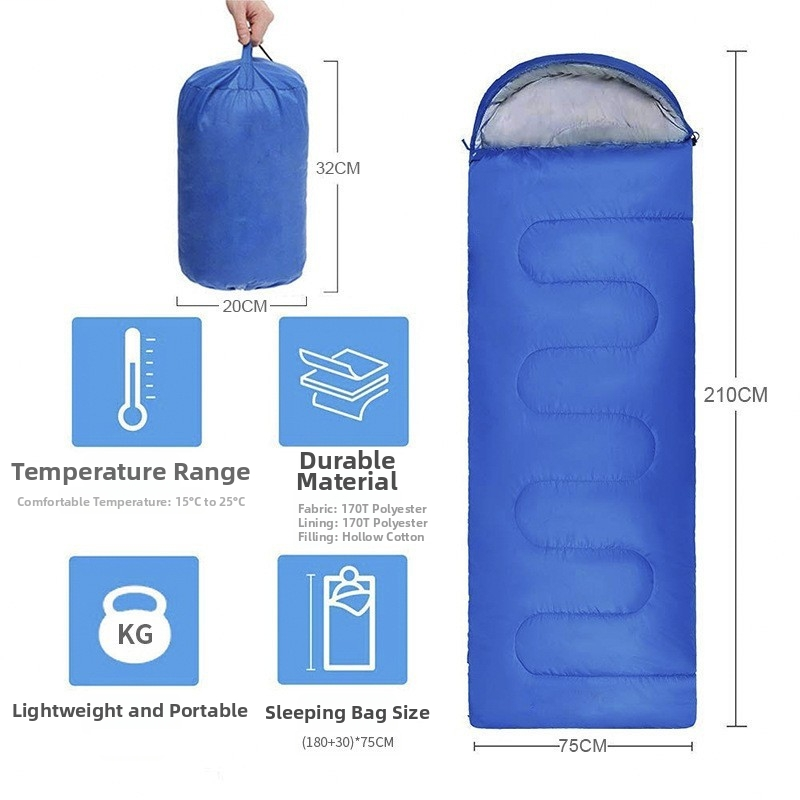 Ultralight Waterproof Camping Sleeping Bag — Thickened Warm Outdoor JH69501