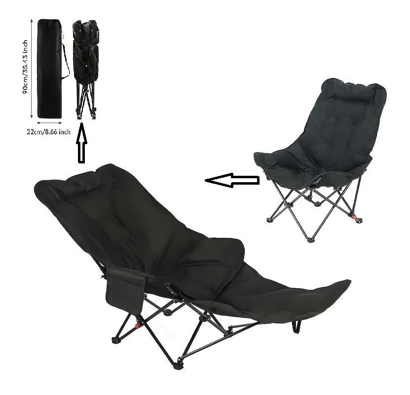 Adjustable Moon Lounge Chair – Folding Reclining Chair QYHH9281