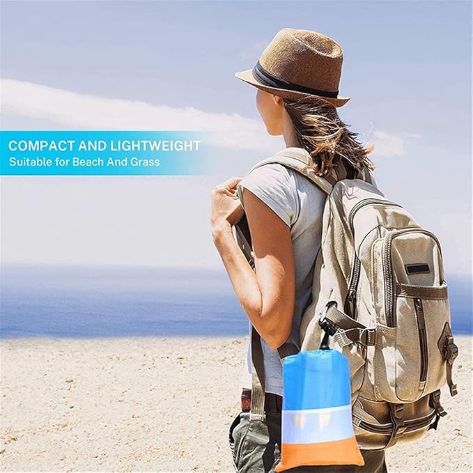 Sandproof & Waterproof Beach Mat – 210x200 cm