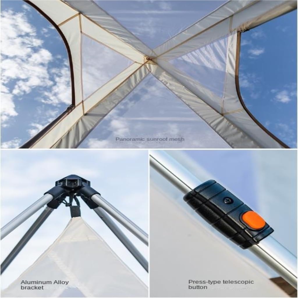 Automatic Pyramid Double-Layer Outdoor Camping Tent