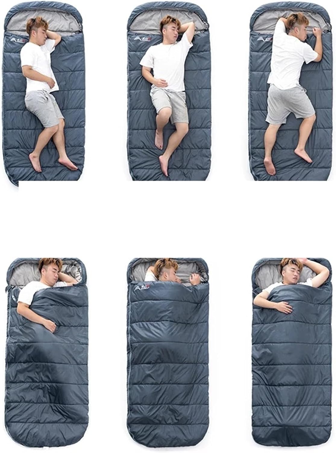 Large Rectangular Sleeping Bag – 230 x 100 cm, Ideal for Camping, Hiking, Picnic & Outdoor Use