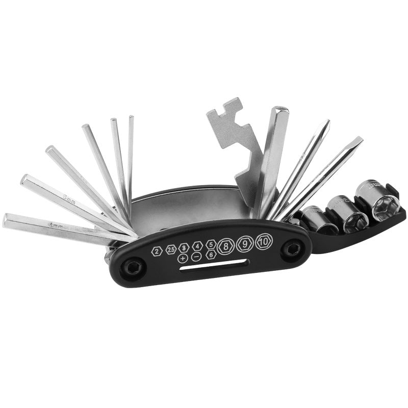ECOTREK 16-in-1 Compact Bike Multi-Tool & Puncture Repair Kit TG12221