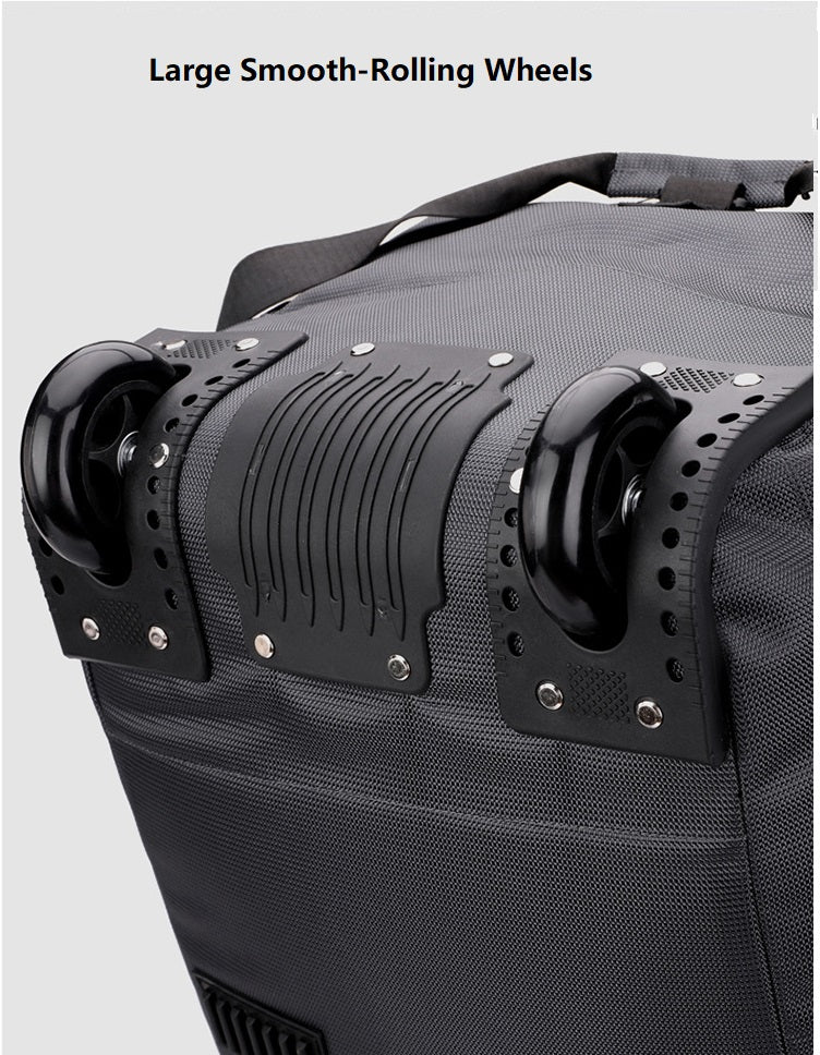 Rucksack with Wheels 80L Rolling Duffle Bag with Wheels 31" Foldable Travel Duffel Versatile 2-in-1 CP1234