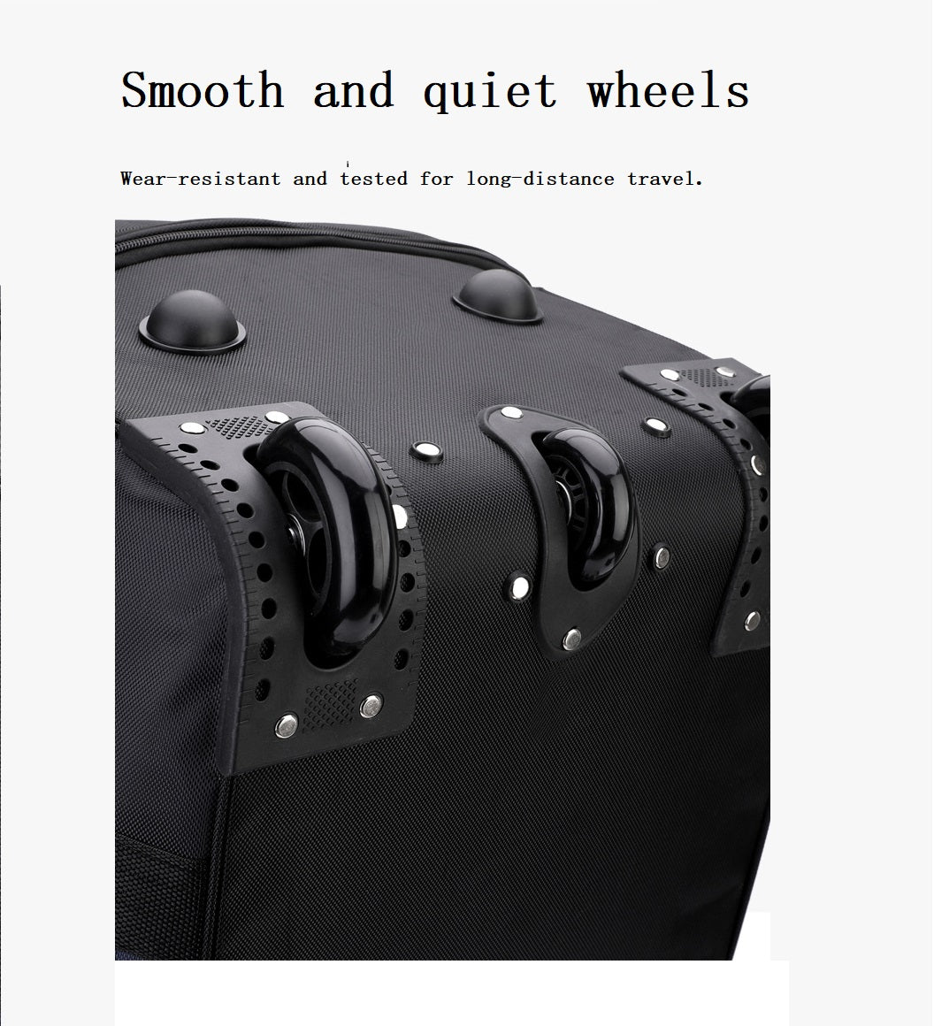 Expandable Rolling Checked-In Duffle Bag with Wheels
