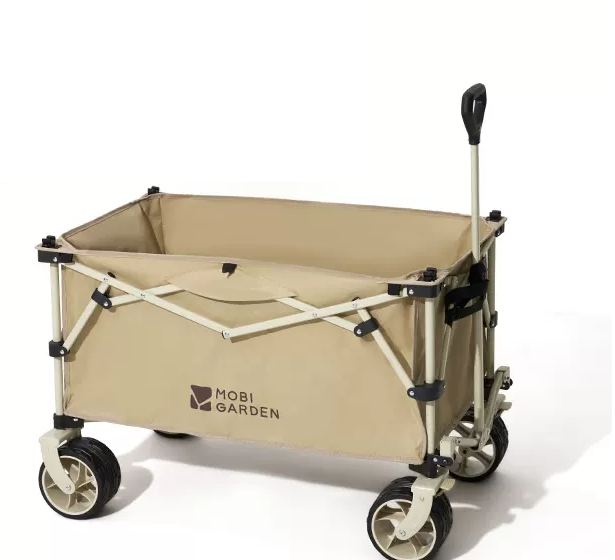 MOBI GARDEN Outdoor Camping trolley - Portable, Four-Way Folding, 200L Capacity Utility Cart