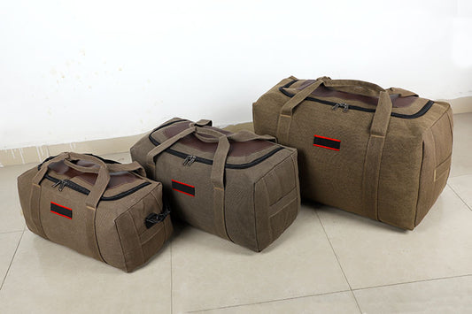 Canvas Storage Bag – High-Capacity Travel, Camping & Moving Luggage Bag