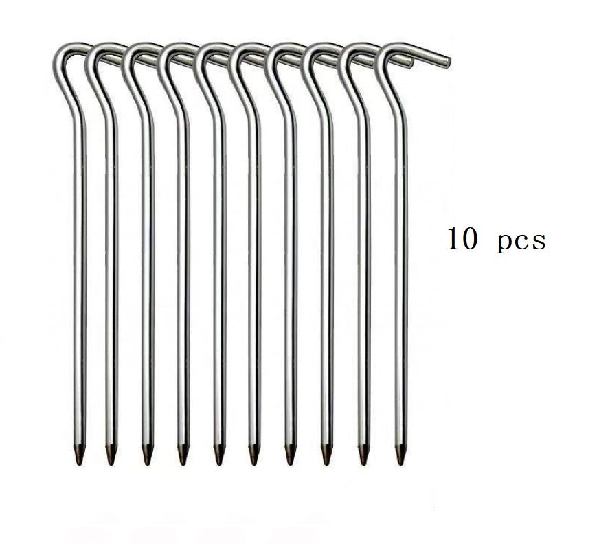 Camping Pegs – 10pcs Aluminium Alloy Tent Stakes