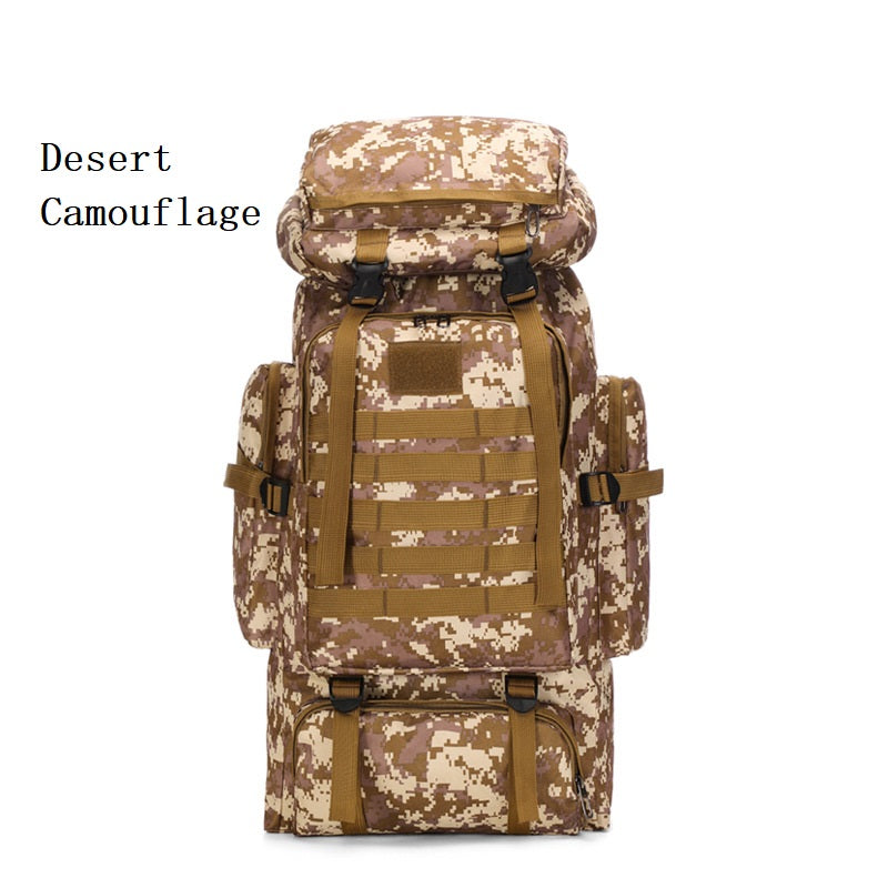 ECOTREK-80L Hiking & Camping Backpack – Waterproof & Durable