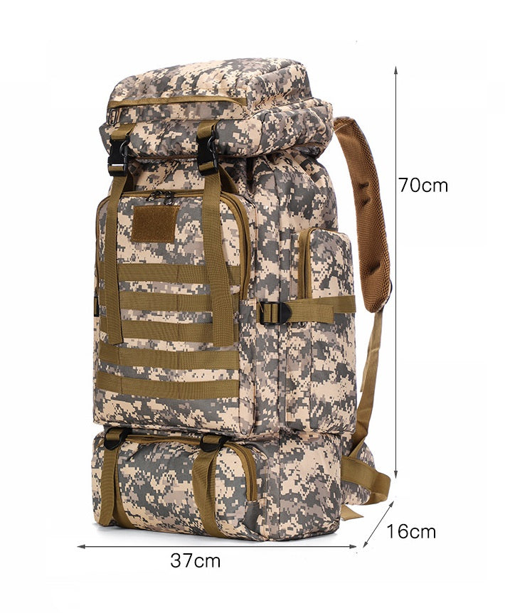 ECOTREK-80L Hiking & Camping Backpack – Waterproof & Durable