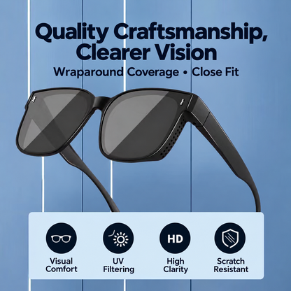 ECOTREK Fit Over Sunglasses – Lightweight Over-Glasses Shades HD06-11
