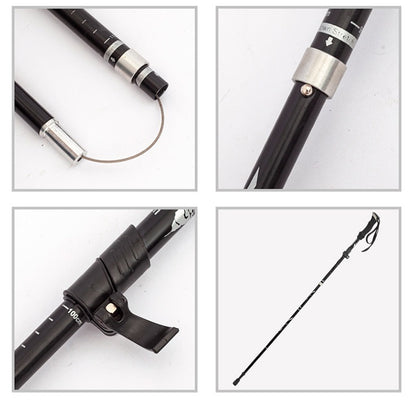 Aluminum Alloy Folding Ultralight Trekking Poles HBXK1011