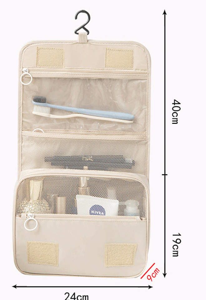 Dustproof Hanging Toiletry Bag with Waterproof Compartments ZH6013