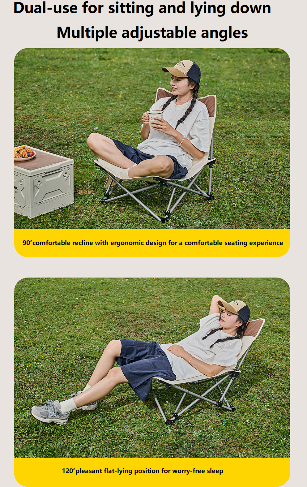Versatile Outdoor Folding Chair – Chair & Lounger