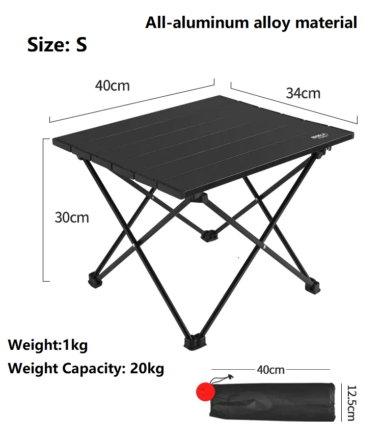 Aluminum Alloy Roll-Up Camping Table - PRI10116