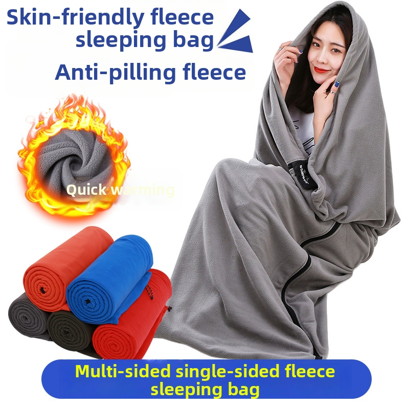 Fleece Sleeping Bag Travel Blanket Liner Envelope ZC65501