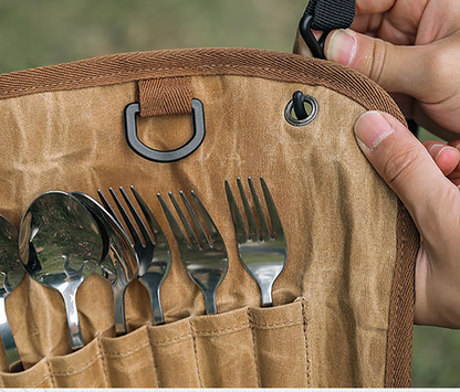 Ecotrek Stainless Steel Flatware Cutlery Set for Outdoor Dining (14 pcs) No LSJK0011