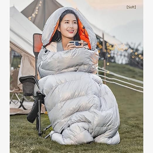 Ecotrek Goose Down Envelope Sleeping Bag – Compact & Lightweight LLL3011
