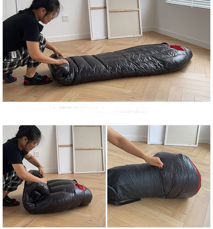 Ecotrek Goose Down Envelope Sleeping Bag – Compact & Lightweight LLL3011