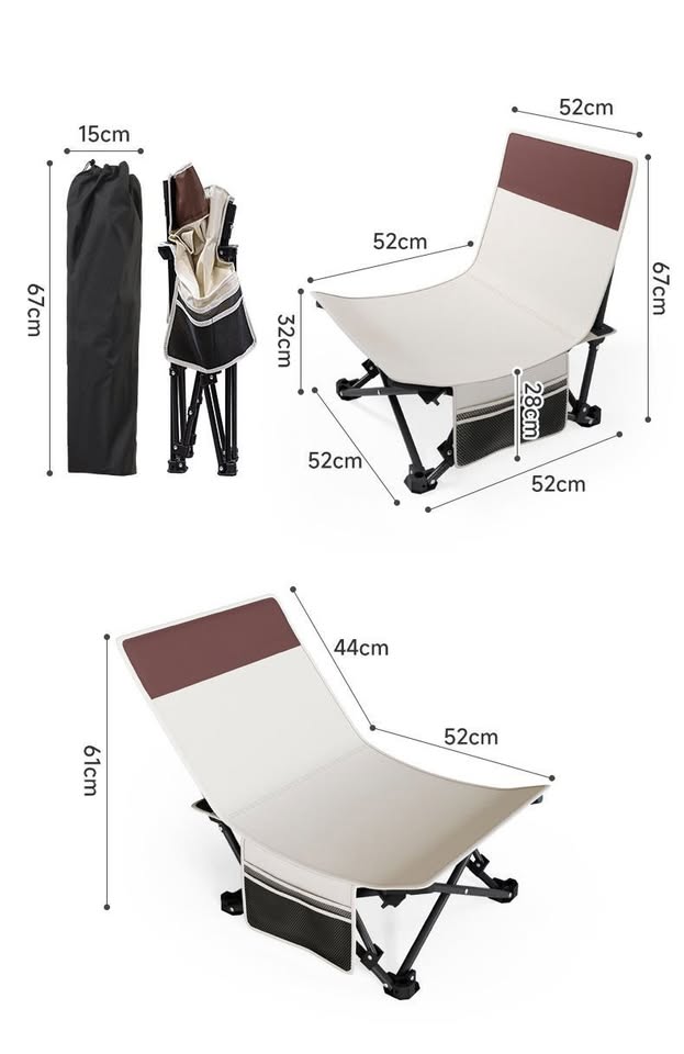 Portable Folding Beach Chair – Outdoor & Office Use