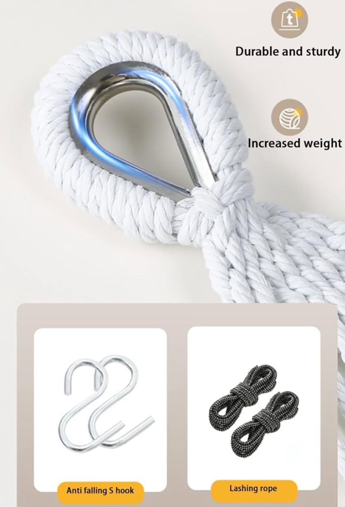 Double Reinforced Anti-Tip Hammock