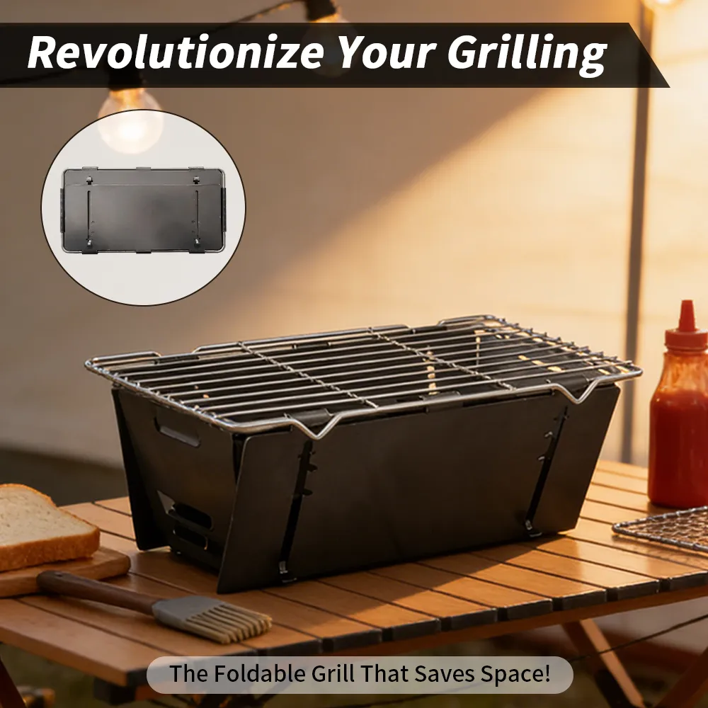 Portable Foldable Barbecue Grill – Lightweight BBQ for Camping & Picnics BST1041