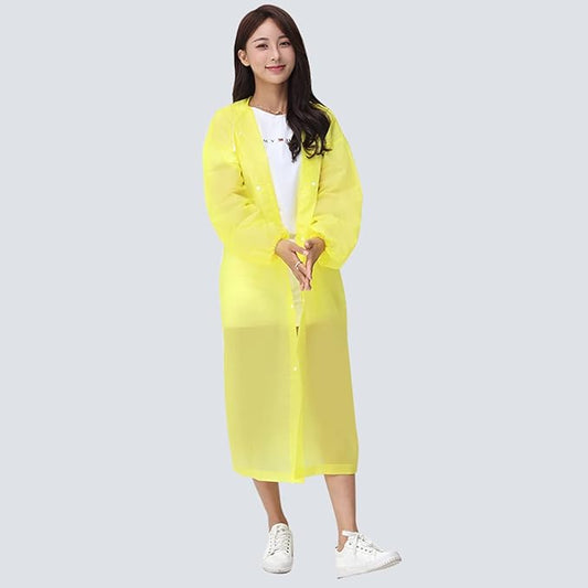 ECOTREK Waterproof Hooded Rain Poncho – Lightweight Portable Raincoat for Men & Women YR5017