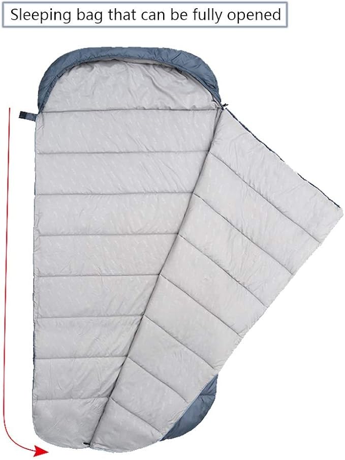 Large Rectangular Sleeping Bag – 230 x 100 cm, Ideal for Camping, Hiking, Picnic & Outdoor Use