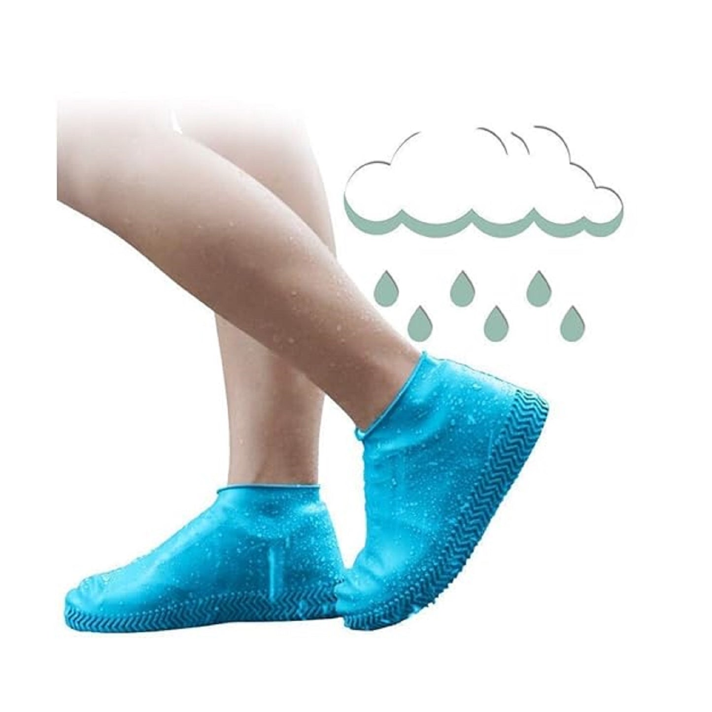 Waterproof Silicone Shoe Covers – Reusable Anti-Slip Rain Boot Protectors (1 Pair)