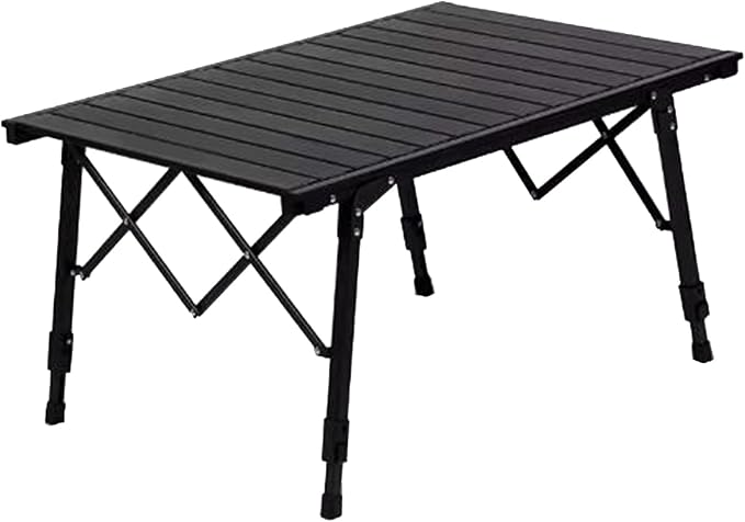 Aluminium Height Adjustable Egg Roll Camping Table – Portable Outdoor Table 89cm