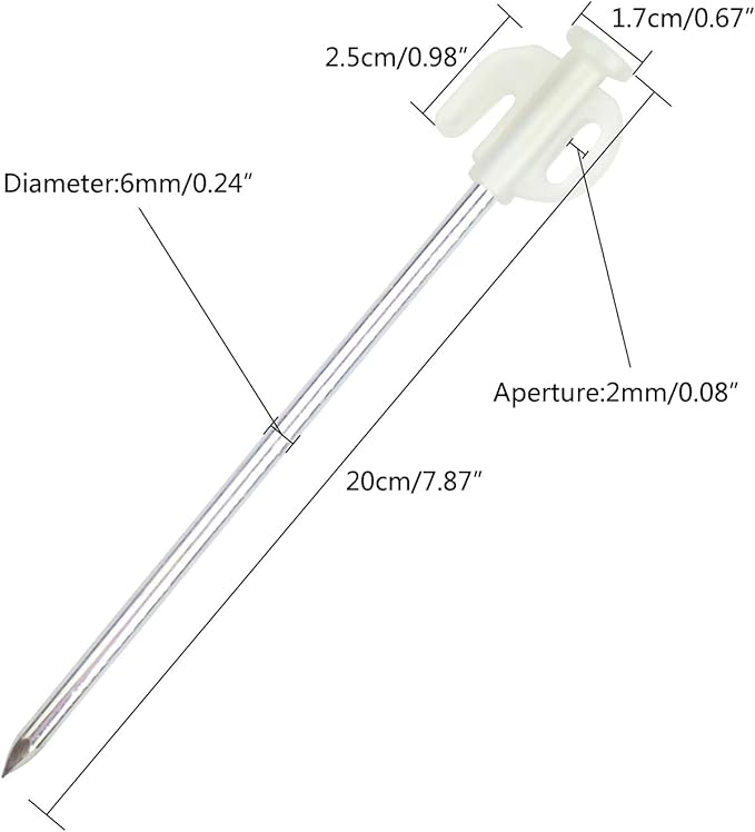 ECOTREK Glow Tent Pegs – Steel Camping Ground Stakes for Tent, Tarp & Canopy JP34715