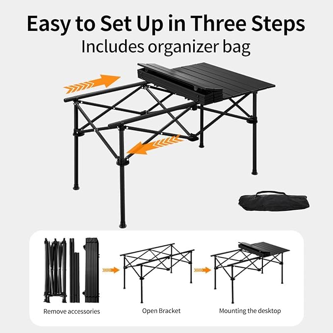 The Perfect Travel Camping Table – 95cm Foldable Outdoor Table