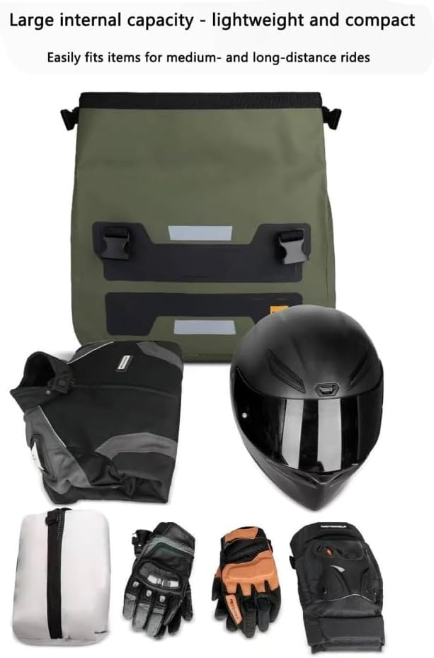 ECOTREK Motorcycle Saddlebags – Double Side Saddle Bag, 60L Waterproof Pannier YJ7303