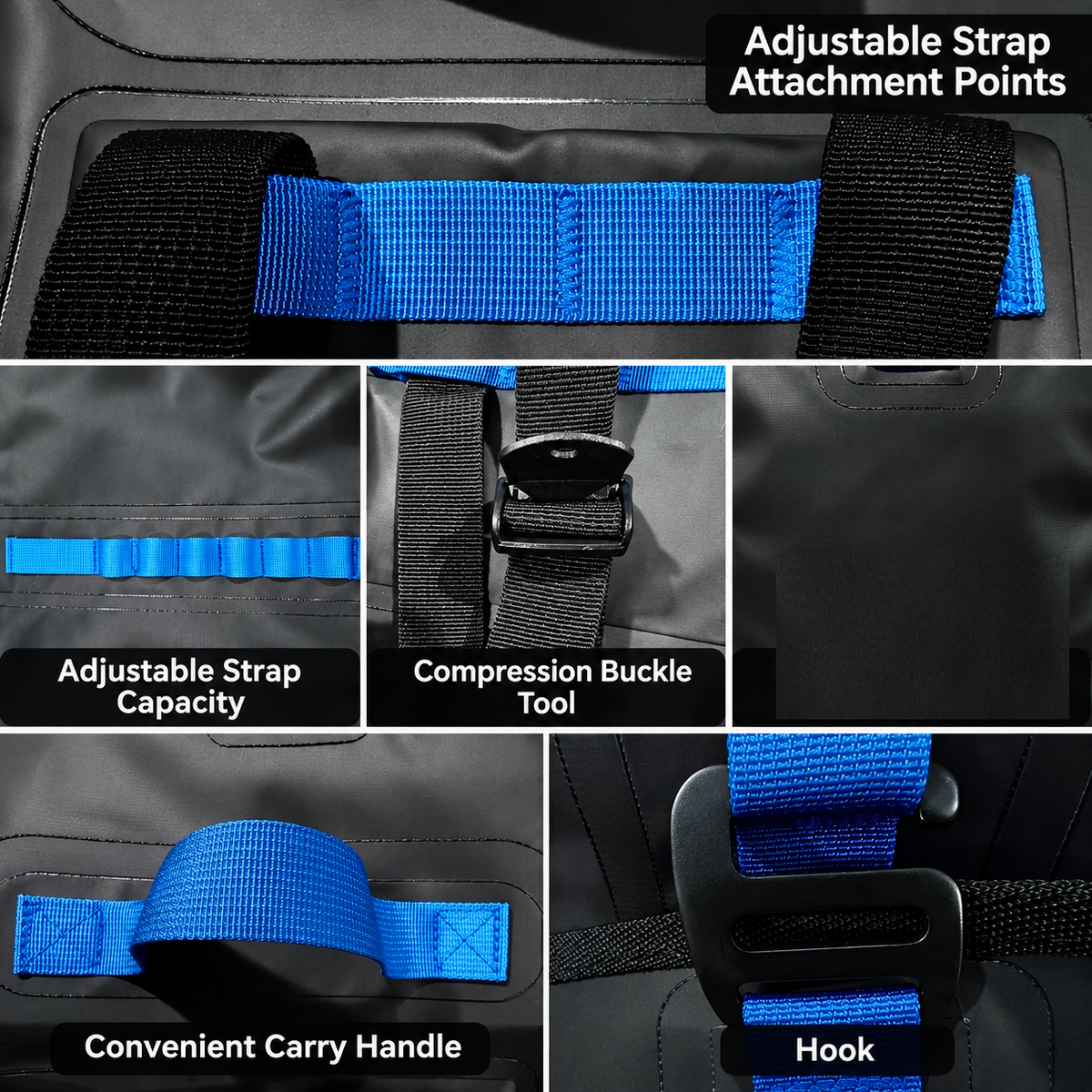 Waterproof Roll-Top Bag for E-Bikes, Motorcycles & Bicycles XY13451