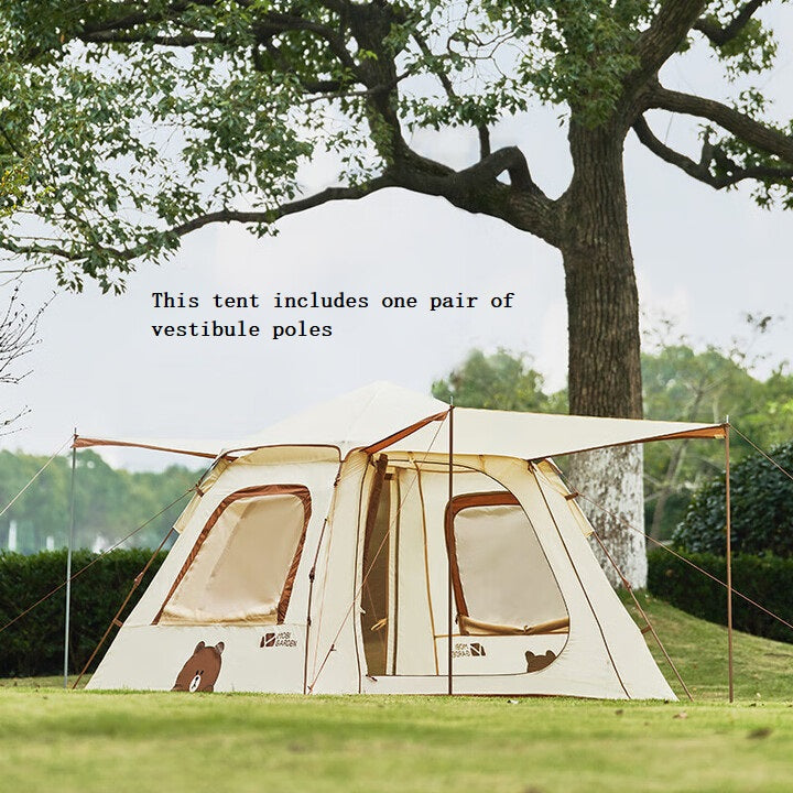 Mobi Garden x LINE FRIENDS Auto Tent 3–4 Person – Brown Bear MGD2435