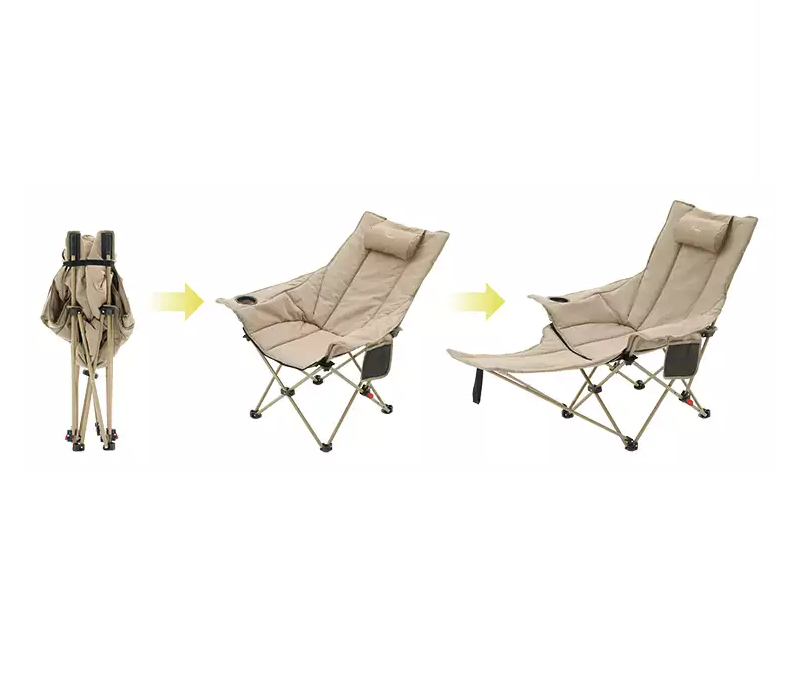 Urban Wave Premium Reclining Camping Chair with Footrest YQ1449