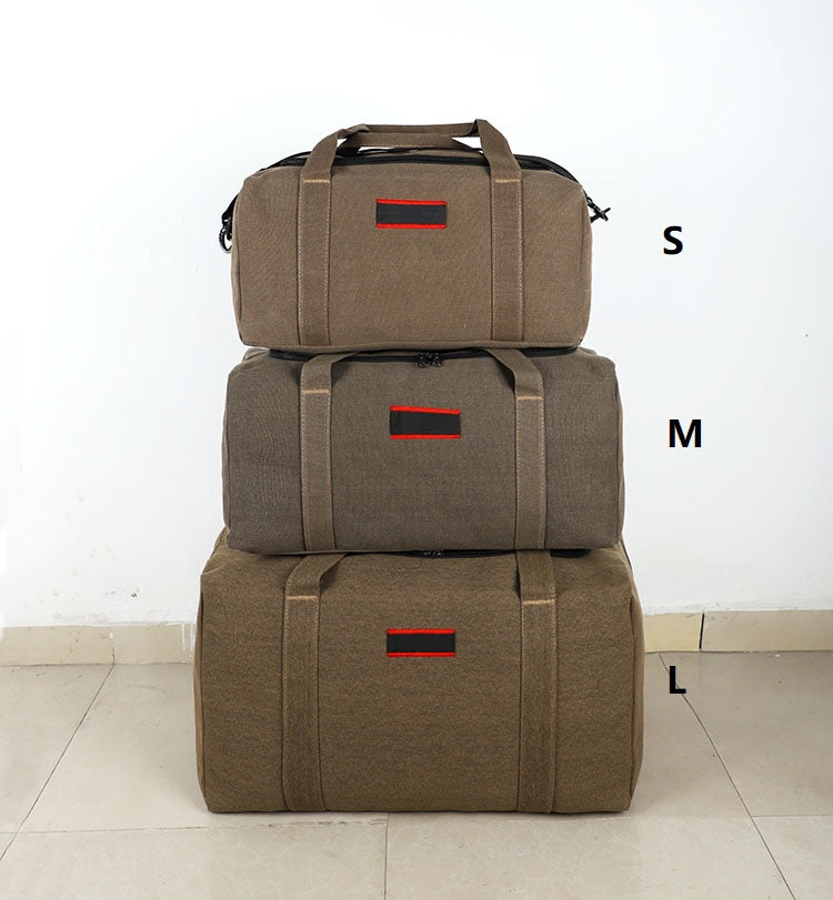 Canvas Storage Bag – High-Capacity Travel, Camping & Moving Luggage Bag