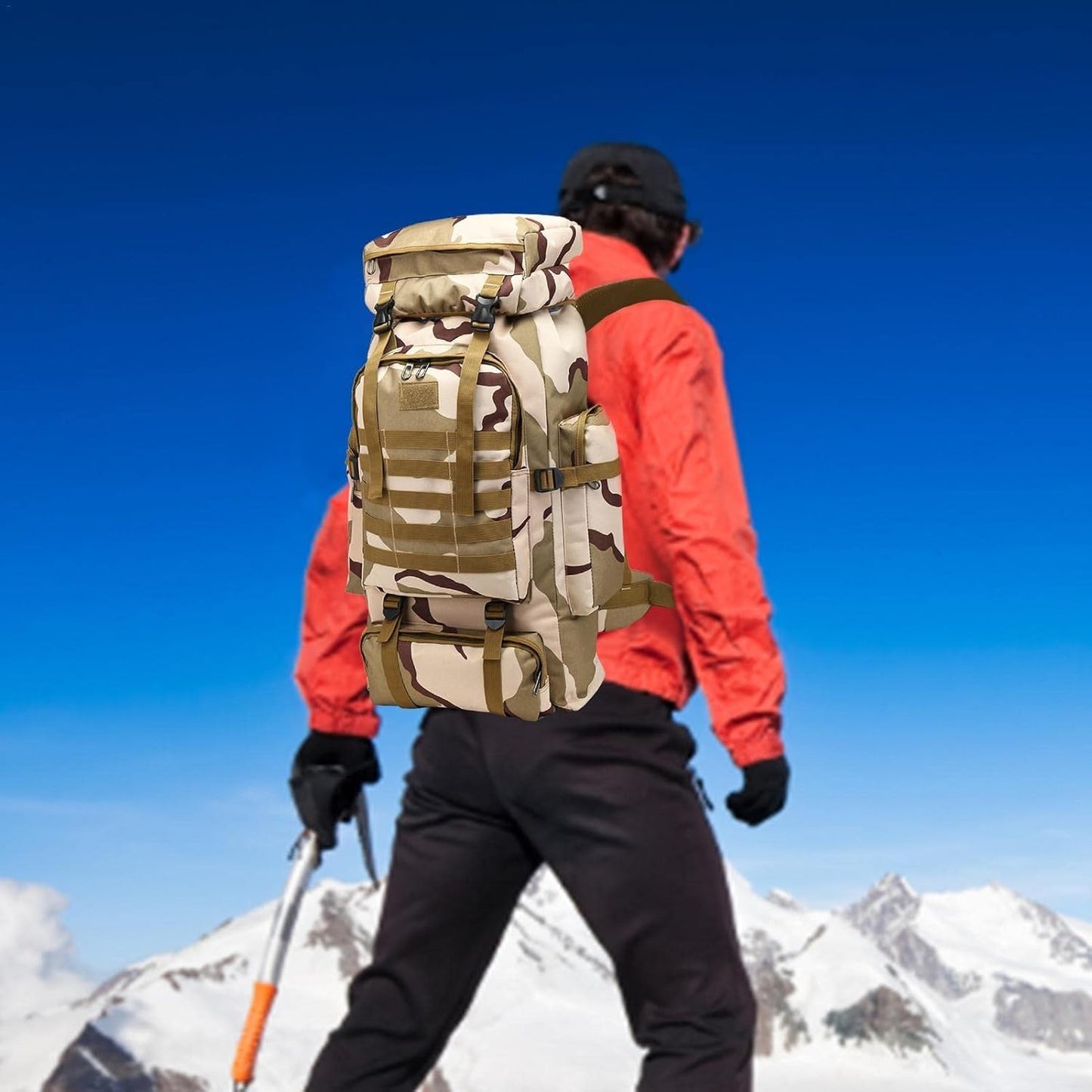 ECOTREK-80L Hiking & Camping Backpack – Waterproof & Durable