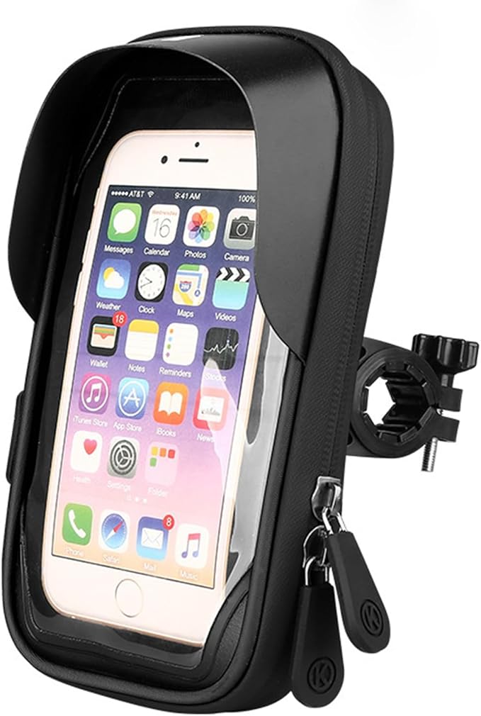 6.4 inch Universal Bicycle Phone Holder & Waterproof Handlebar Mount Bag TG116611