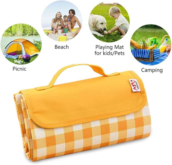 Waterproof Picnic Mat Blanket – 200 × 200 cm
