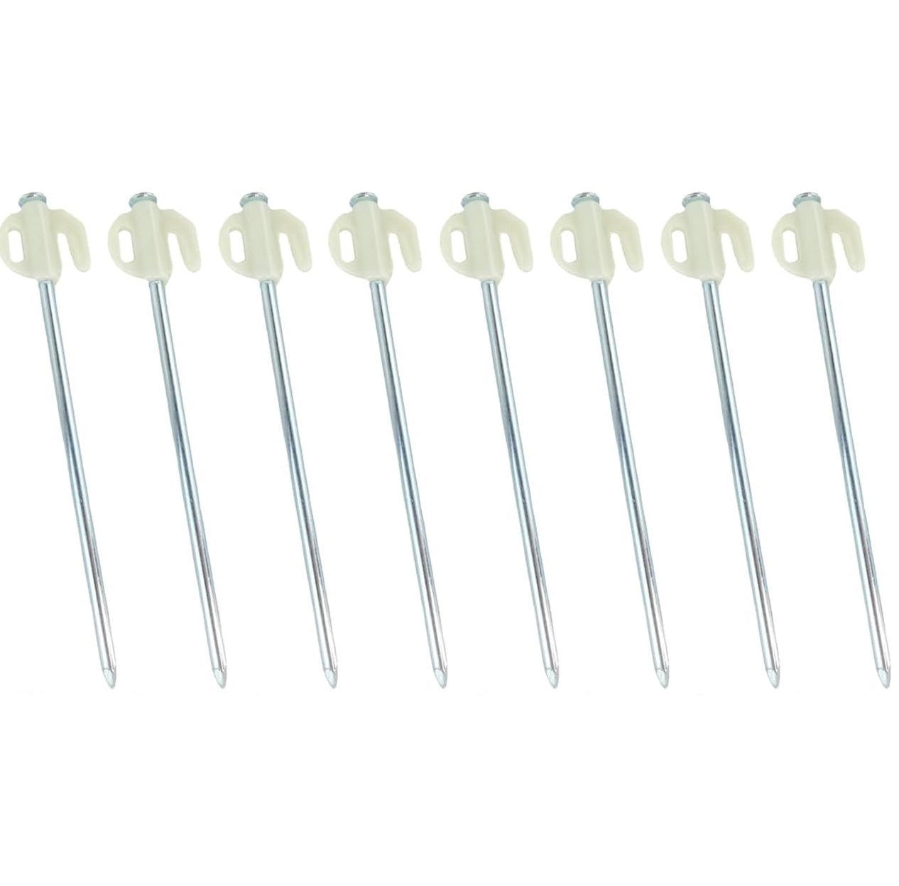 ECOTREK Glow Tent Pegs – Steel Camping Ground Stakes for Tent, Tarp & Canopy JP34715