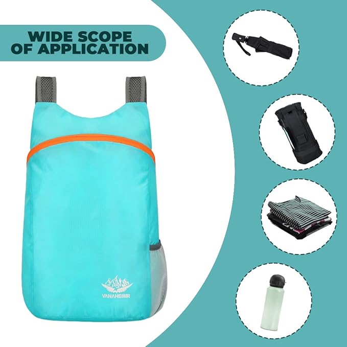 Ultralight Foldable Backpack – Water Resistant for Travel, Hiking & Cycling RB3707