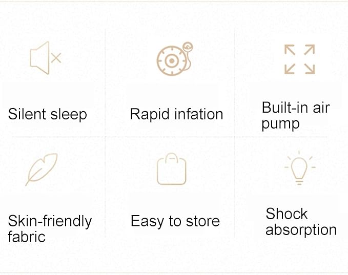 ECOTREK-Outdoor Inflatable Single Airbed Mattress with Built-in Pump CSSY93110