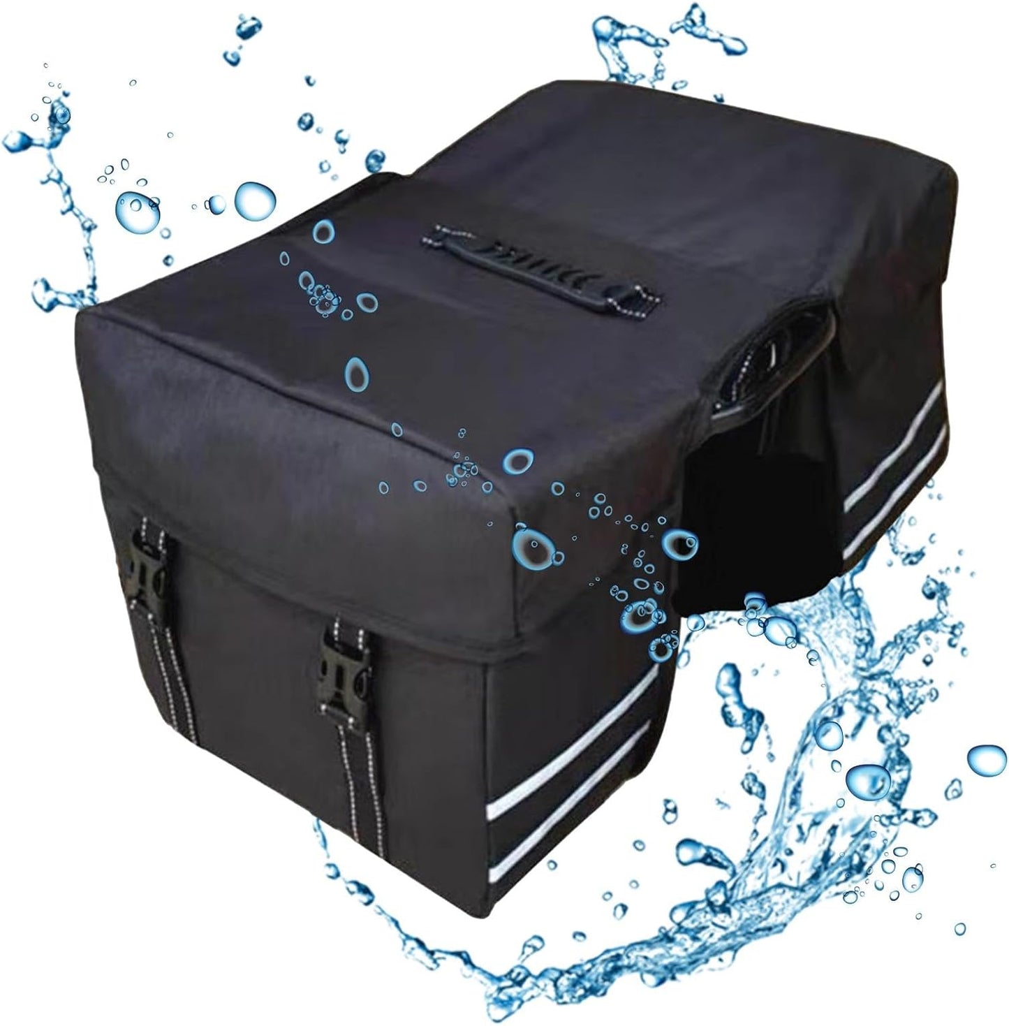 Bicycle Panniers with Reflective Safety Trim – 25L | Mountain, Road & Electric Bike JS6019