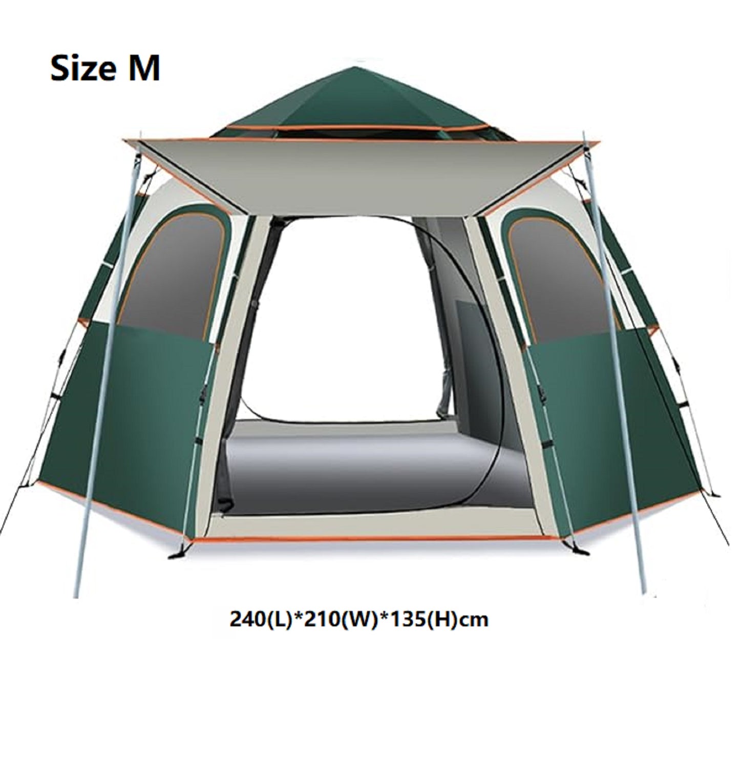 Hexagonal Camping Tent - Durable, Quick Setup