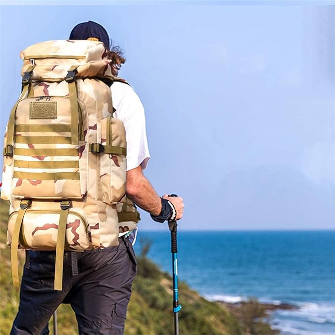 ECOTREK-80L Hiking & Camping Backpack – Waterproof & Durable