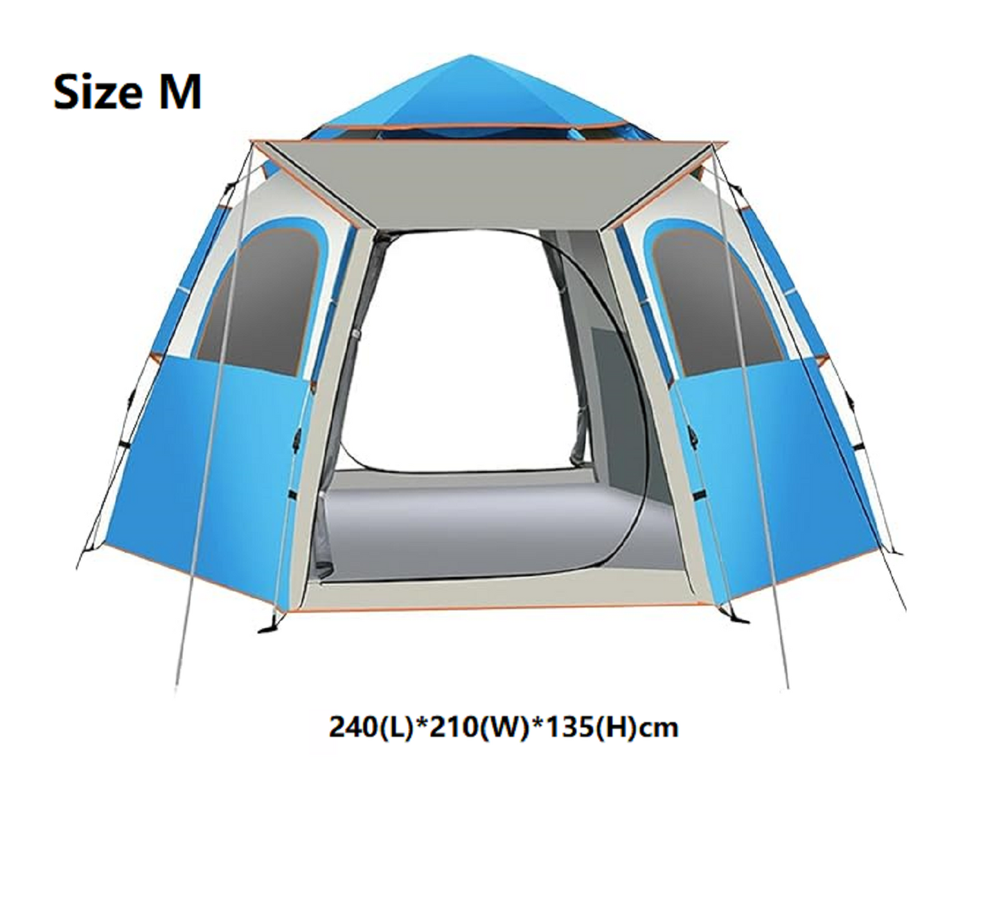 Hexagonal Camping Tent - Durable, Quick Setup