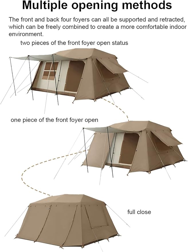 Family Tent – Automatic Outdoor Camping Tent, Two-Room Shelter