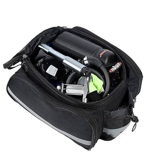 Waterproof Bicycle Rear Seat Bag – Multifunctional Pannier Rack Saddle Bag JS17606