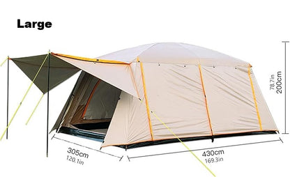 ECOTREK Double-Layer Family Camping Tent – 3 Sizes LCF91228