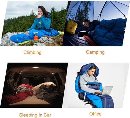 4-Season Adults Envelope Camping Sleeping Bag – Compact & Lightweight DYLF61327